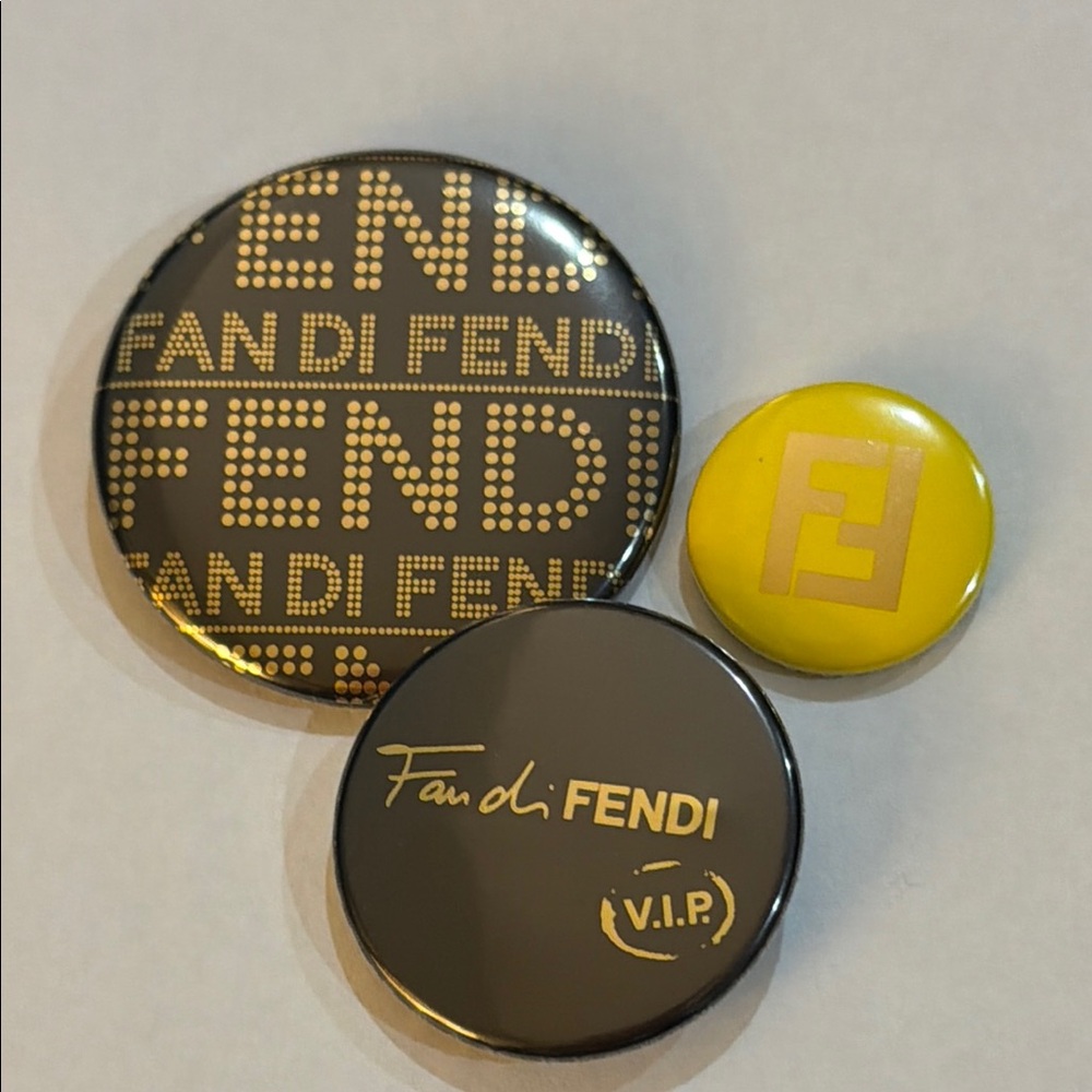 FENDI Brooch Set - never used - like new